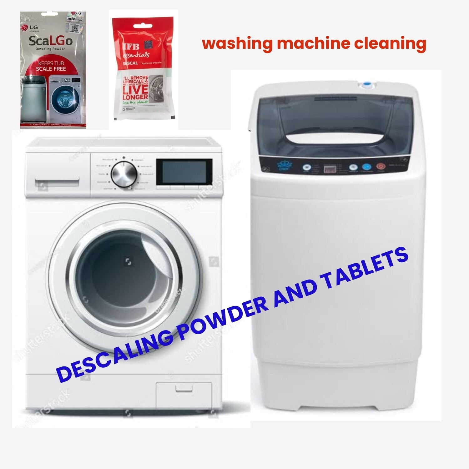 All brands Washing machine Descale powder available
Enter your brand during order
Minimum order 5 pcs