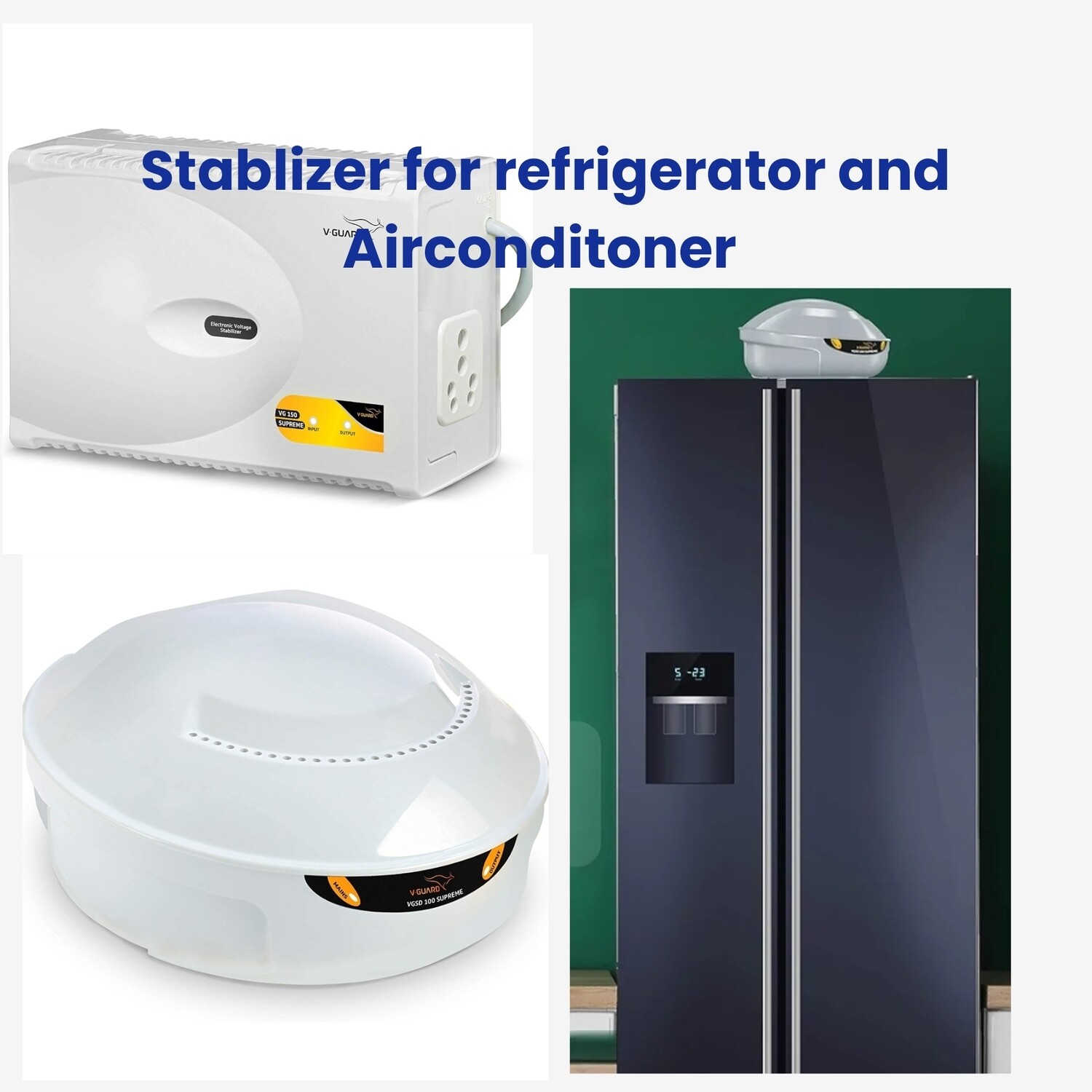 Fridge stabilizer 
Cash on delivery available. 
Free installation. 
All brands and models.