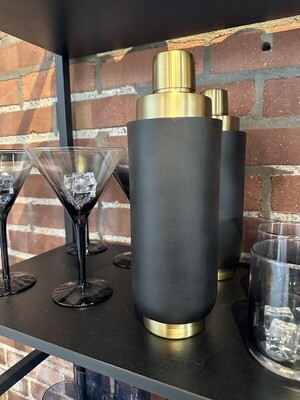 Black/Gold cocktail shaker