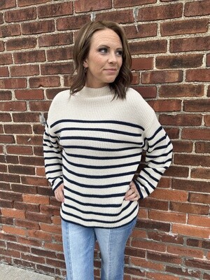 Navy Stripped Sweater