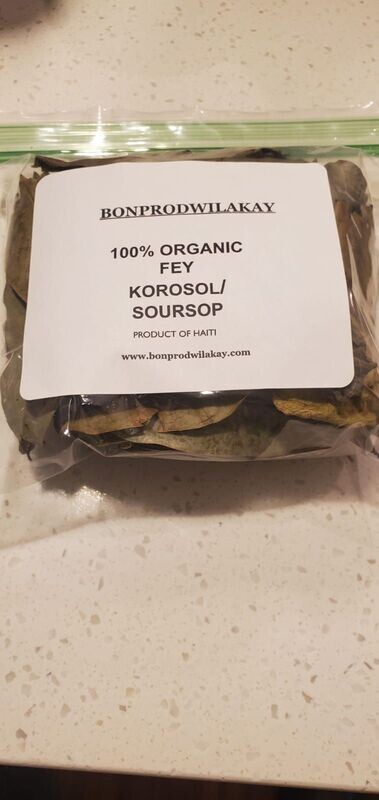 100% Organic Fey Korosol/ Soursop