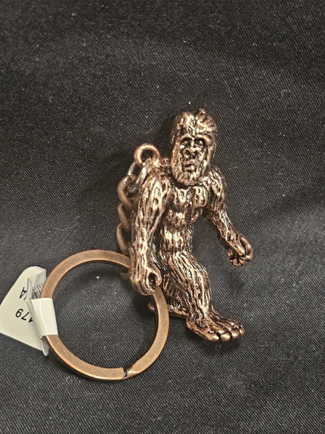 Bigfoot 3D Copper Key Ring