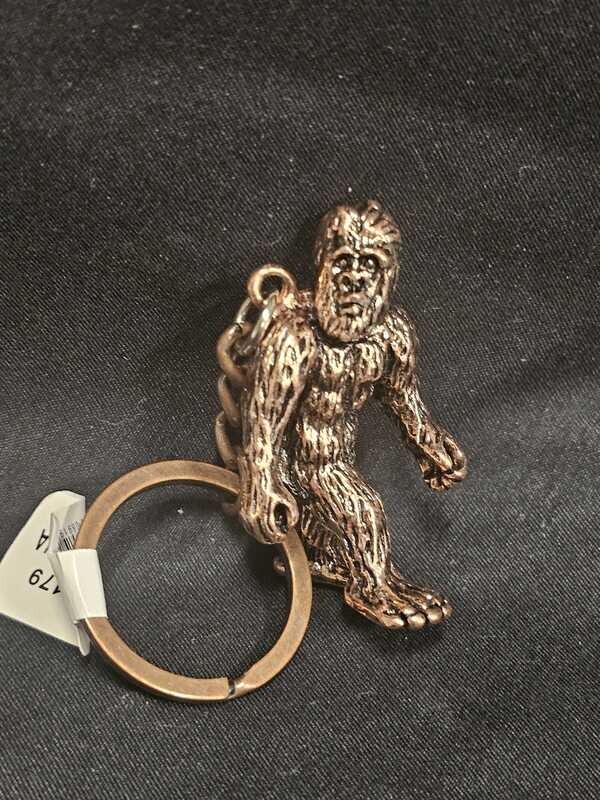 Bigfoot 3D Copper Key Ring