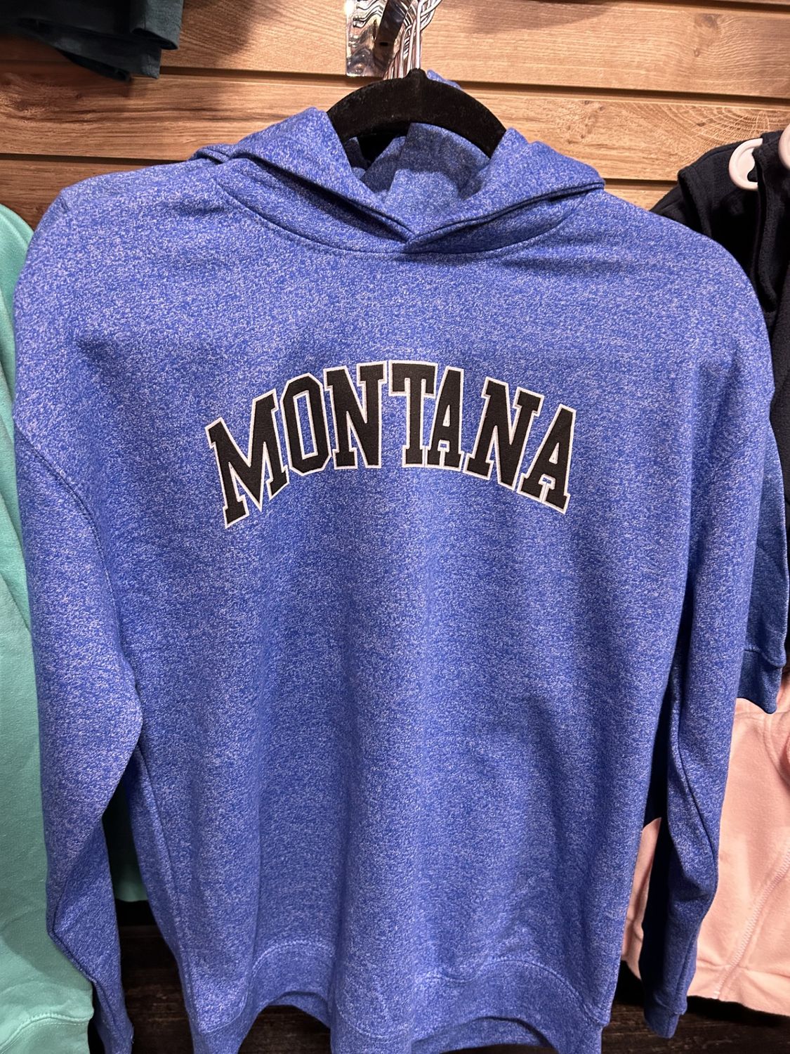 Youth Hooded College Stitch Sweatshirt Heather Royal S