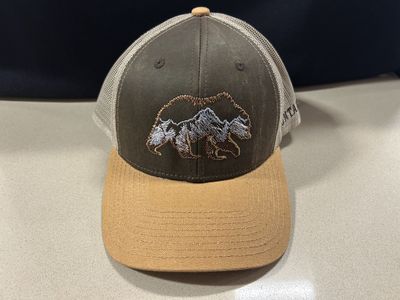 Embroidered Moving Mountains Grizzly Cap