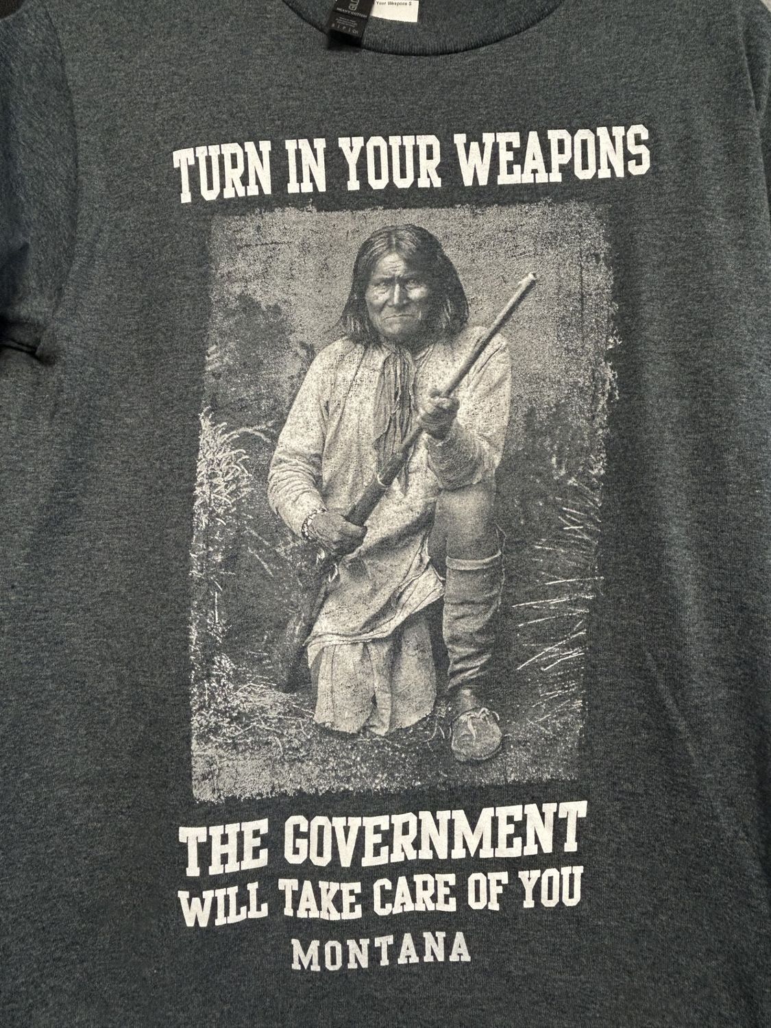 Turn in Your Weapons T-Shirt, Size: S