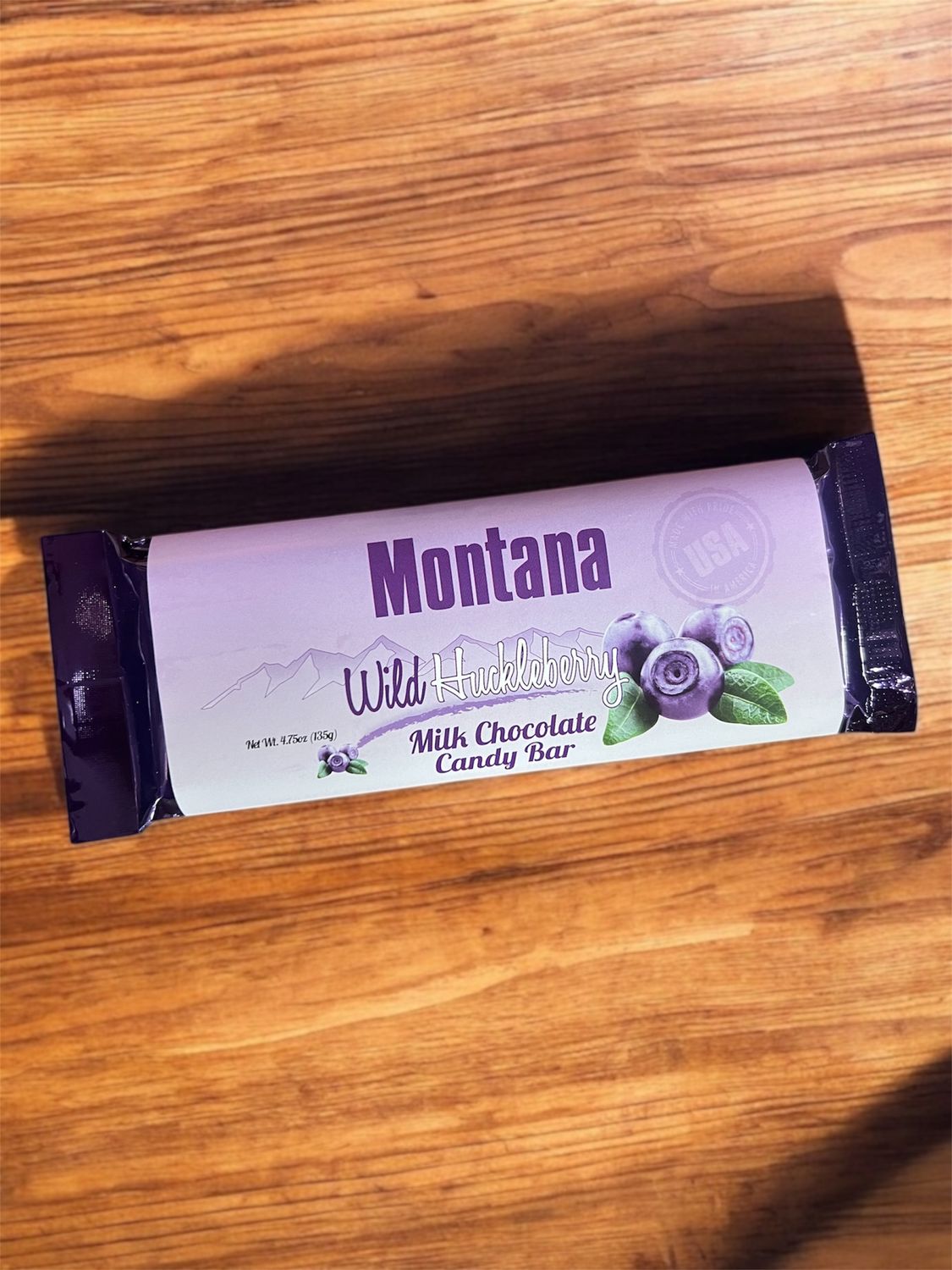 Wild Huckleberry Milk Chocolate Candy Bar