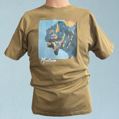 Chiseled Chad Bison Crewneck T-Shirt