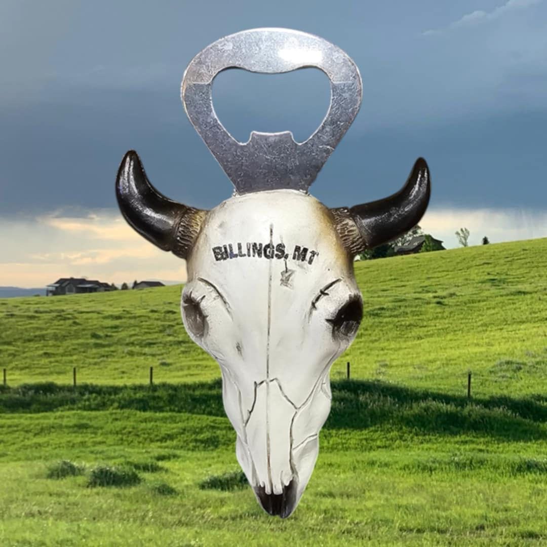 3D Skull Bottle Opener Magnet