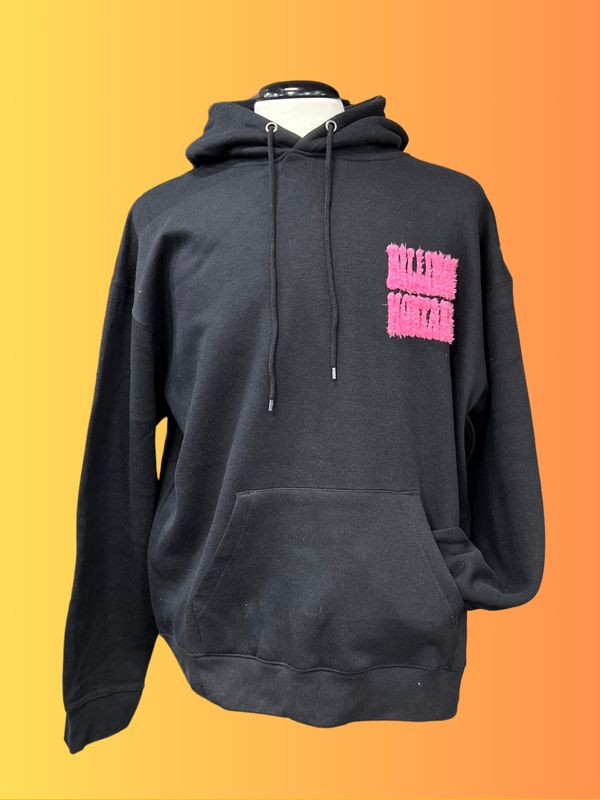 Billings Montana Black Fuzzy Hoodie