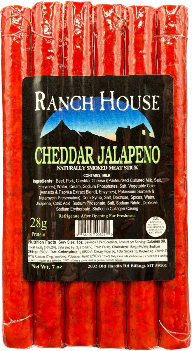 Ranch House Cheddar Jalapeno Snack Sticks 7oz