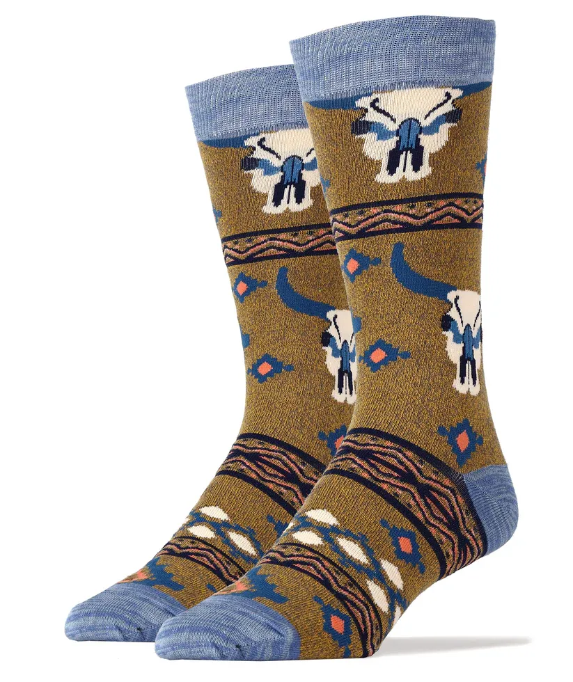 Long Horn Summer - Men&#39;s Crew Socks