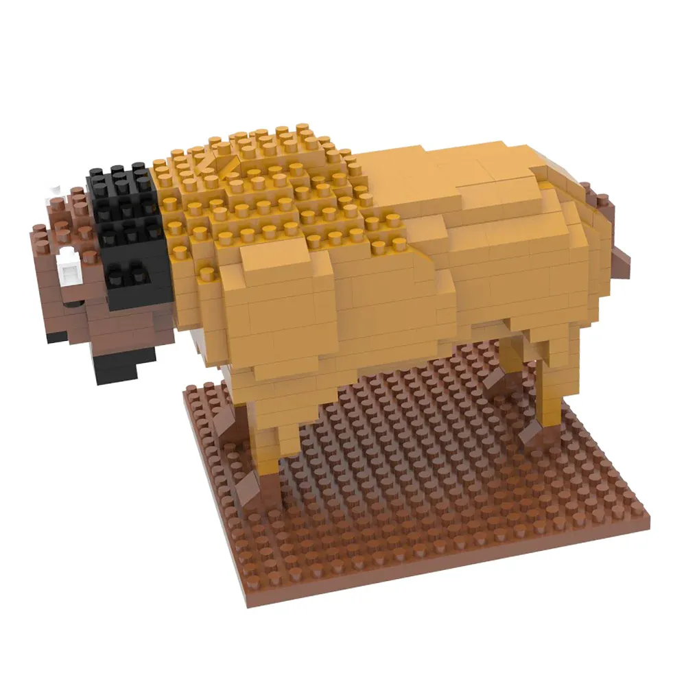 Mini Building Blocks Bison