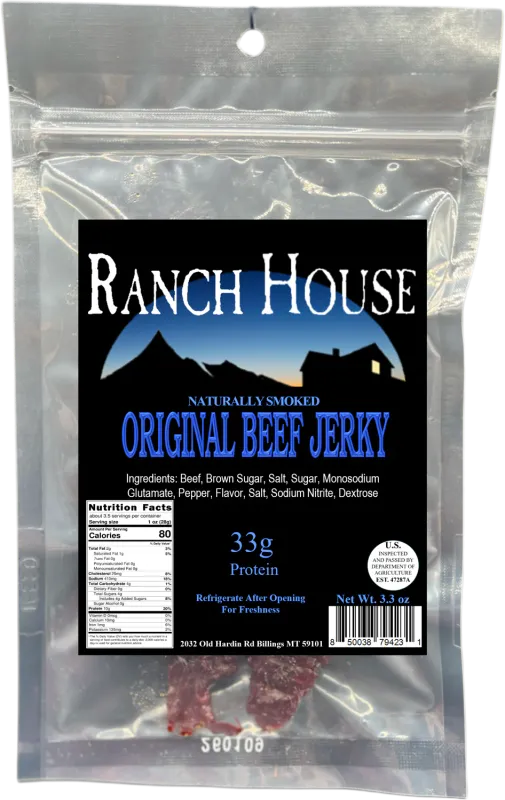 Ranch House Original Beef Jerky 3.3 oz