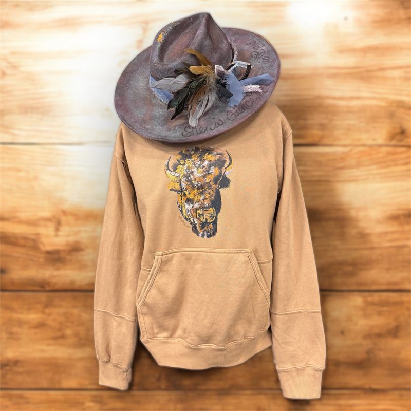 Buffalo Head Ladies Sweatshirt