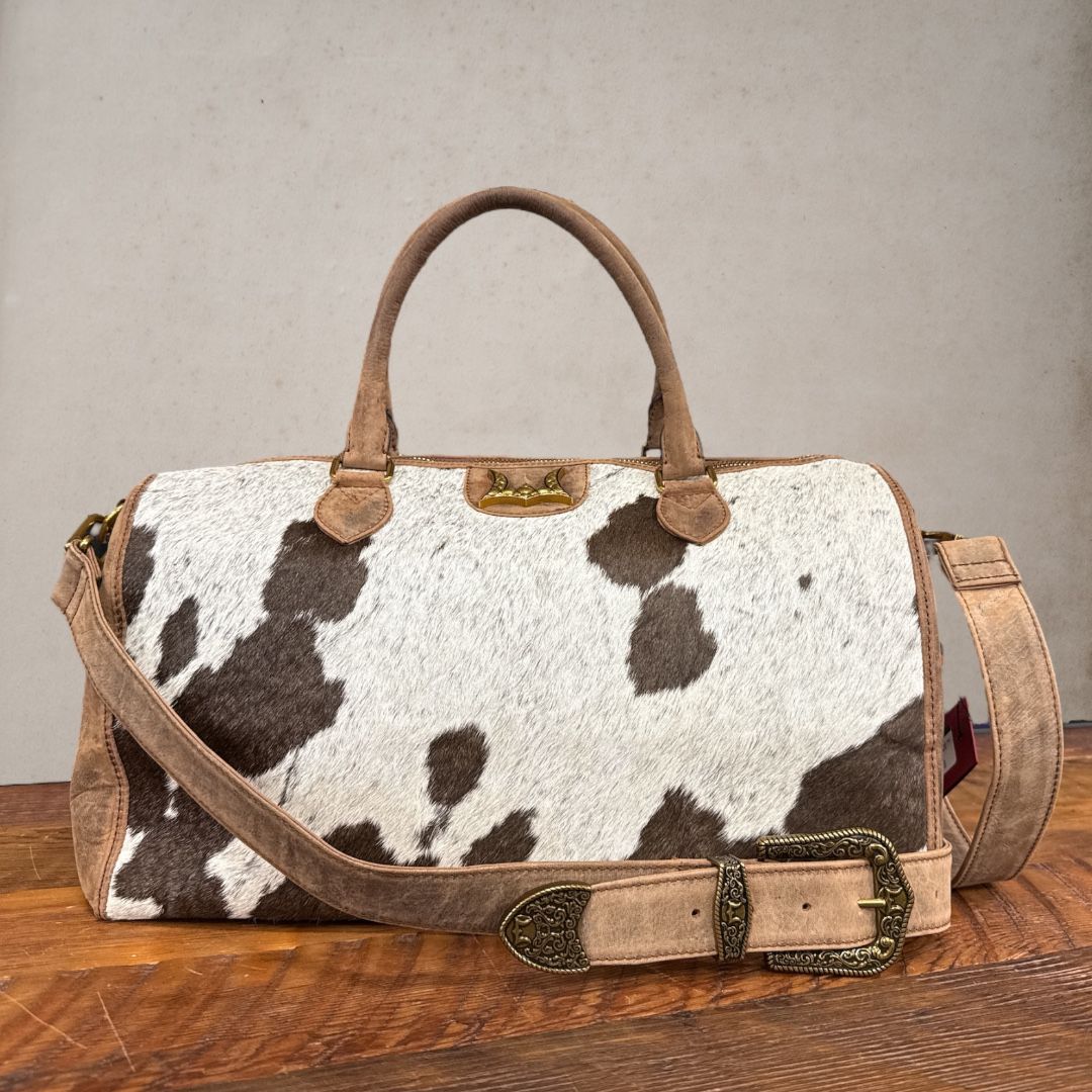 LW Gold Standard Medium Duffle Bag in Cowhide &amp; Calfskin