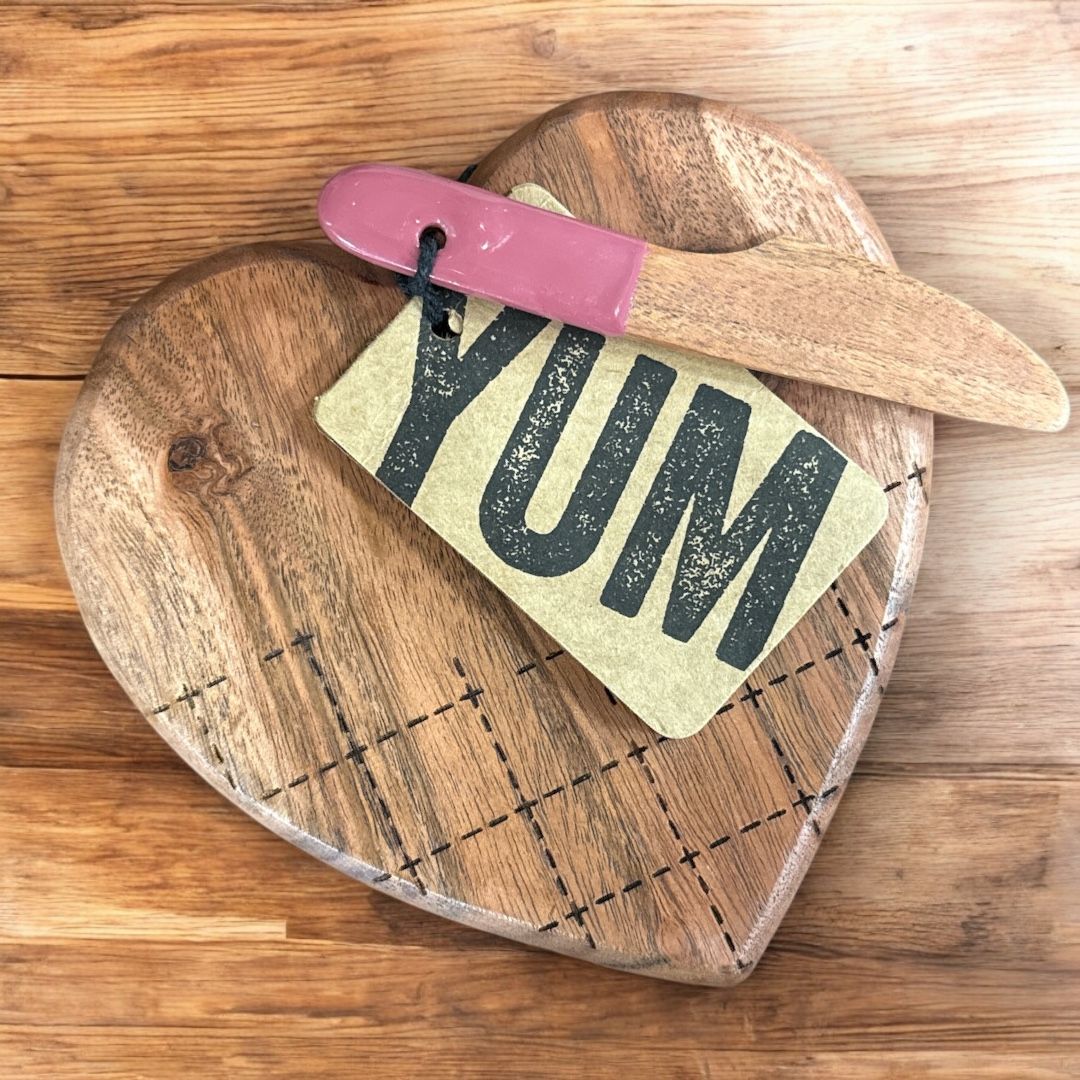 Mini Wood Heart Serving Board