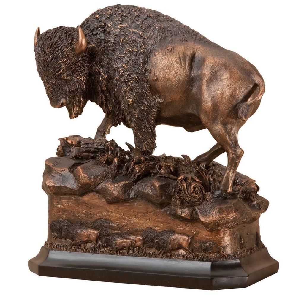 Marc Pierce Signature Buffalo American Icon Hand-Cast Sculpture
