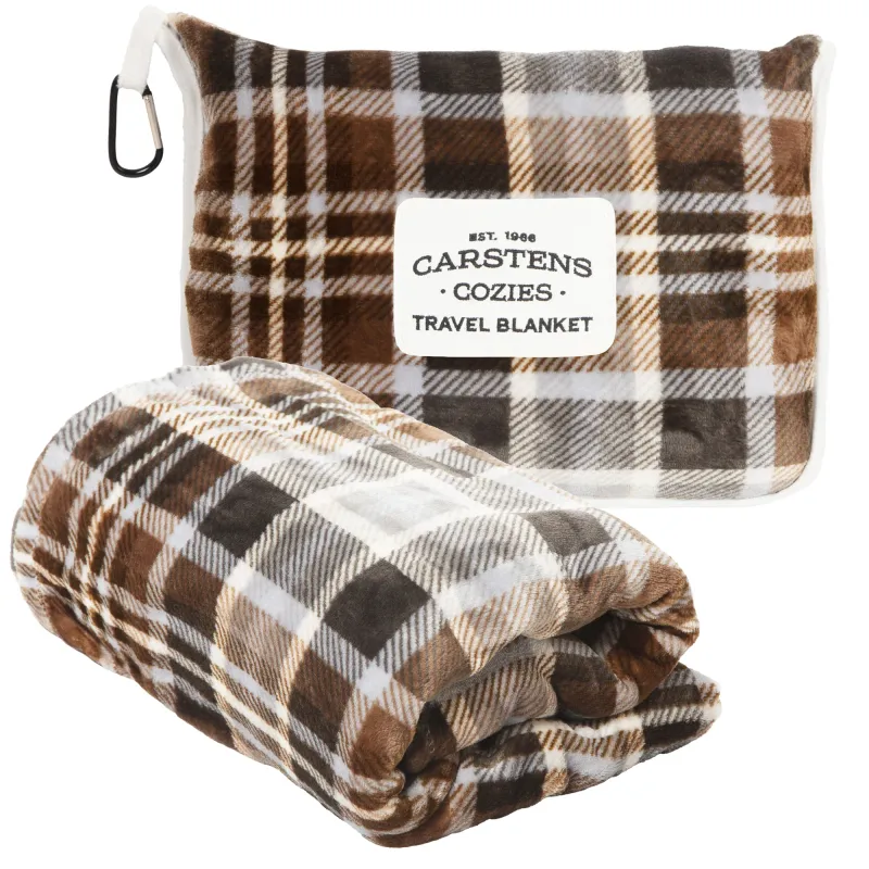 Carstens Cozies Travel Blanket Grey Chestnut