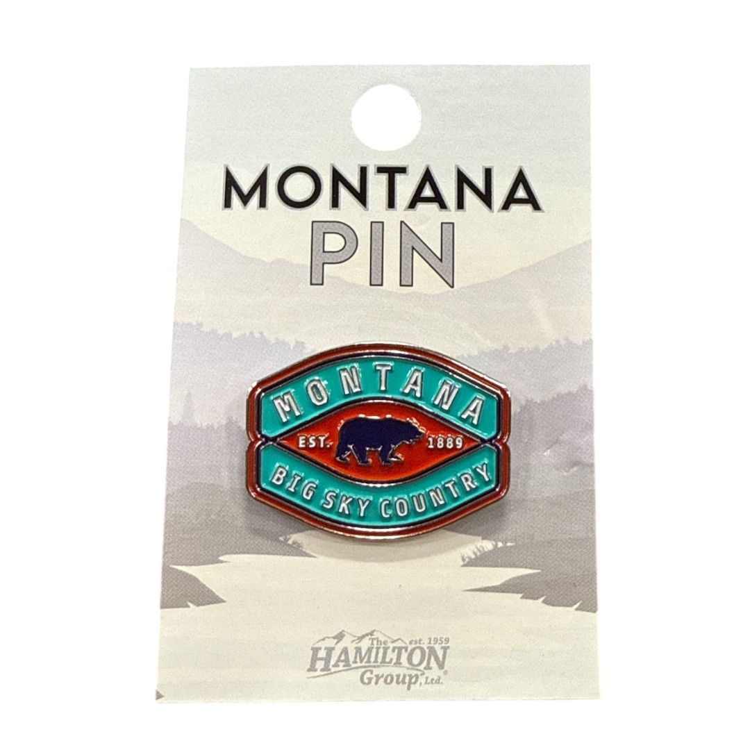 Montana Bear Eye Shape Souvenir Pin