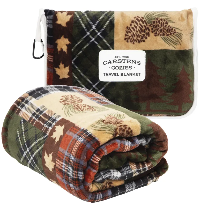 Carstens Cozies Travel Blanket Tree Plaid