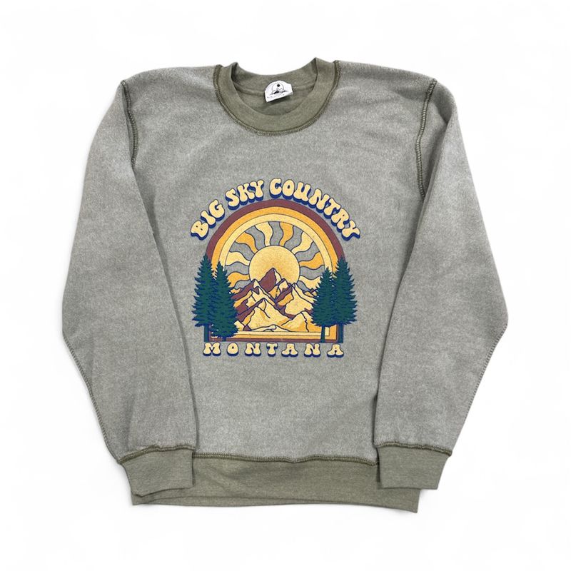 Inside Out Big Sky Country Crewneck Sweatshirt