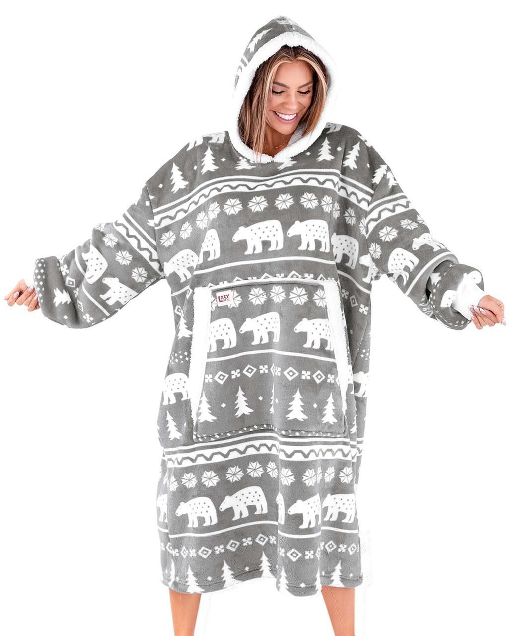 Nordic Bear Blanket Hoodie