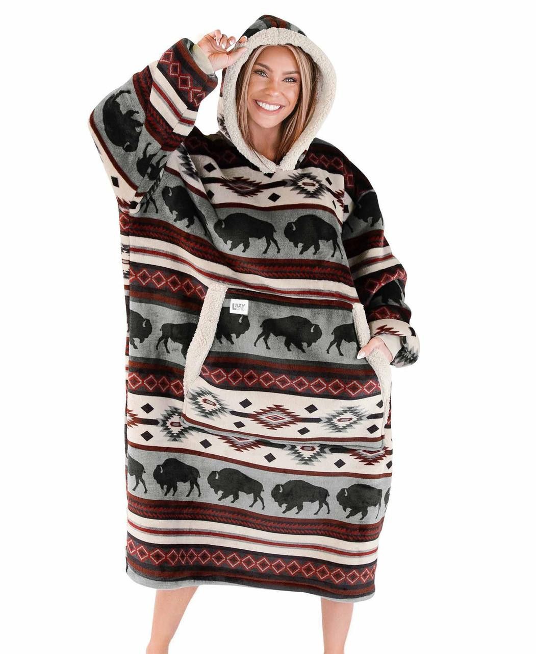Buffalo Fair Isle Blanket Hoodie
