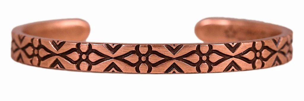 Sergio Lub Luminous Copper Bracelet, Width: Narrow, Size: Medium