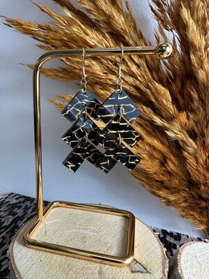 Zig zag - Black &amp; Gold