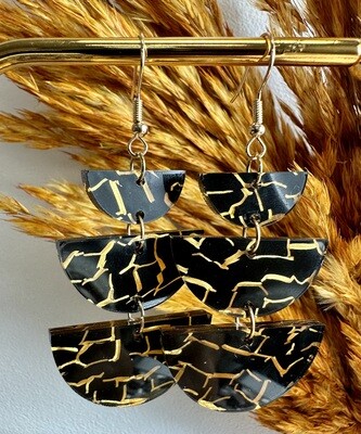 Half rounds - Black &amp; Gold