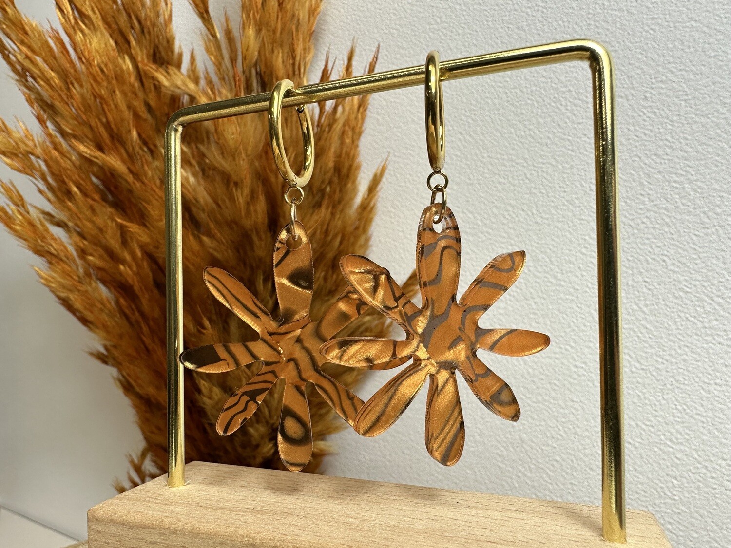 Big flower - Shiny Copper