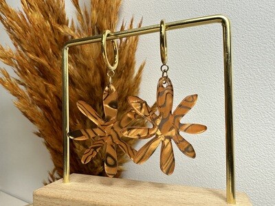 Big flower - Shiny Copper