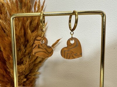 Little heart &amp; ring - Shiny Copper