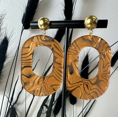 Big oval - Shiny Copper