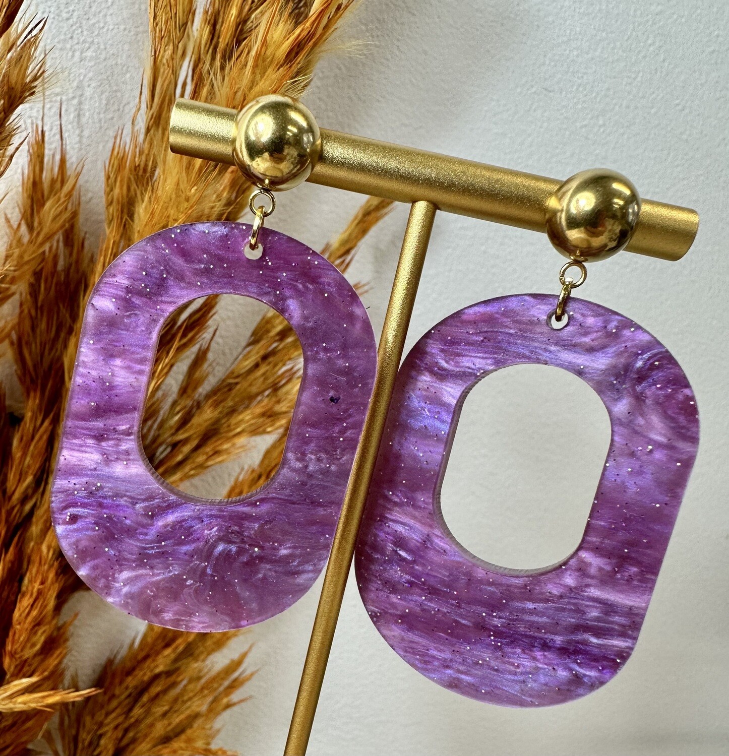 Big oval - Pearly Purple