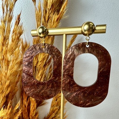 Big oval - Pearly Brown