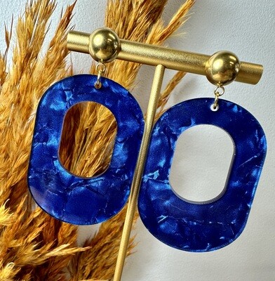 Big Oval - Marmer Blue