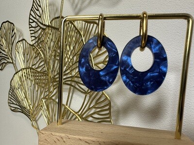 Oval &amp; ring - Marmer Blue