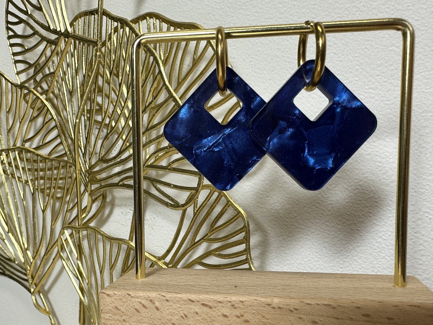 Square &amp; ring - Marmer Blue