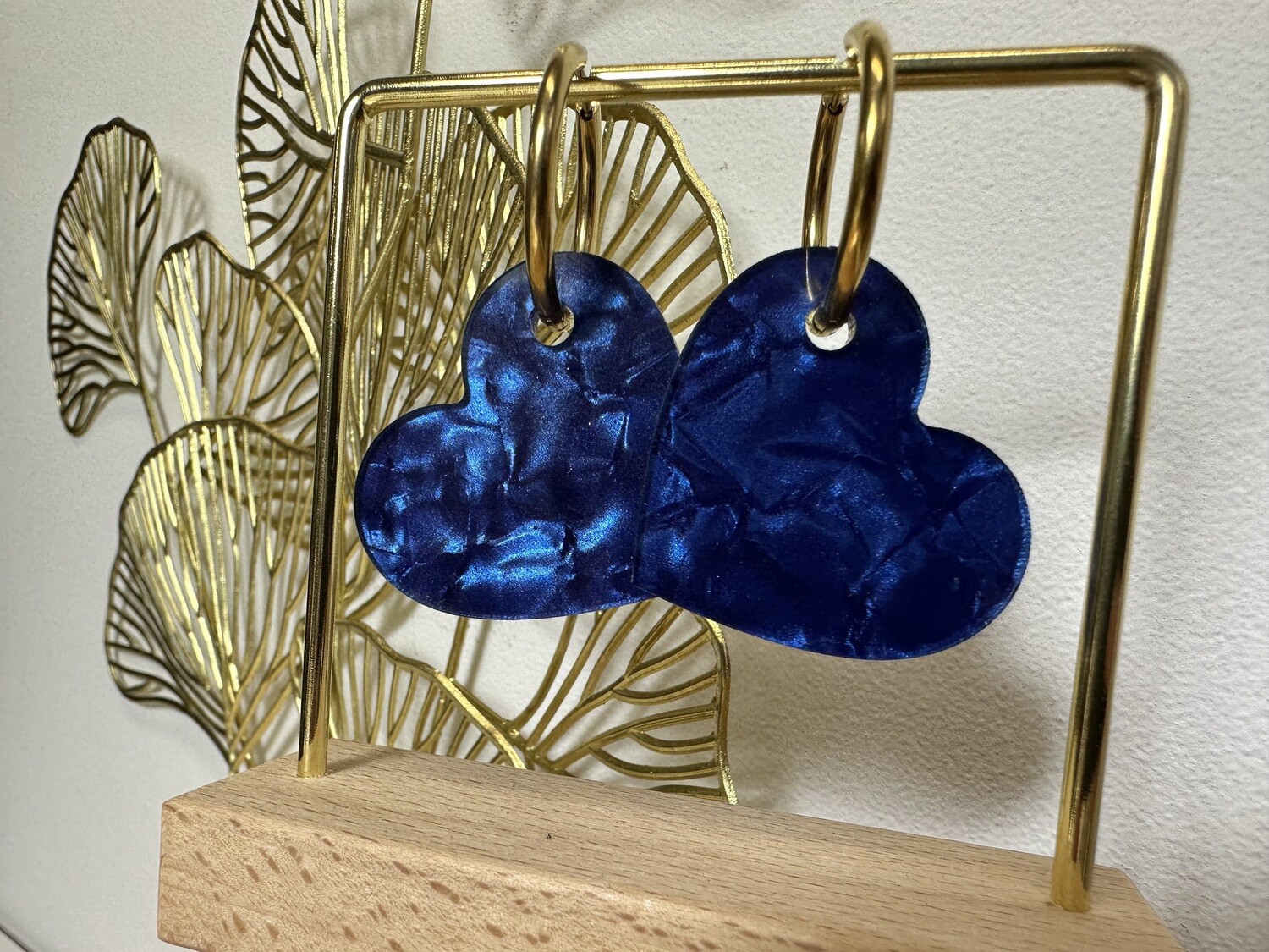 Big heart &amp; ring - Marmer Blue