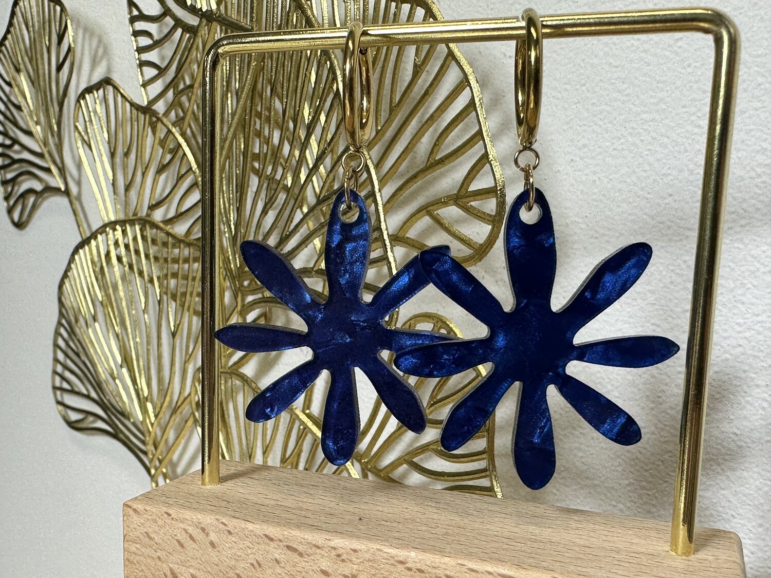 Big flower - Marmer Blue