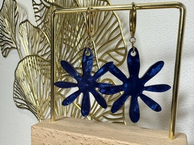 Big flower - Marmer Blue