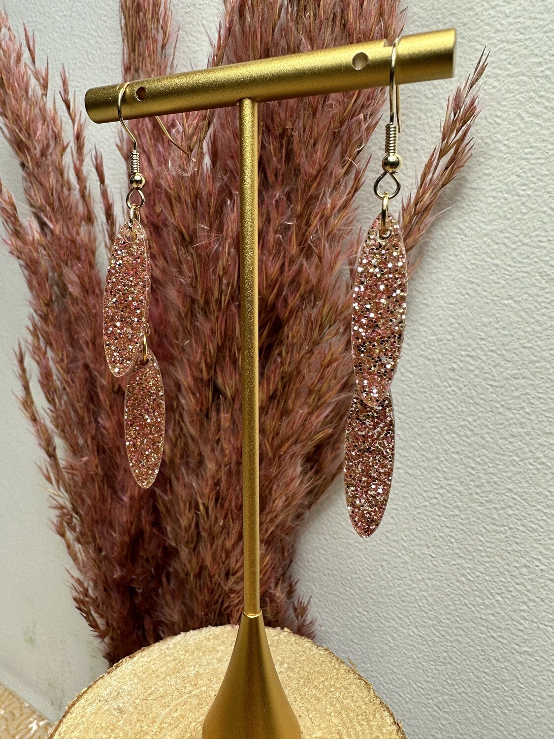 Small drop - Rose Golden Glitter