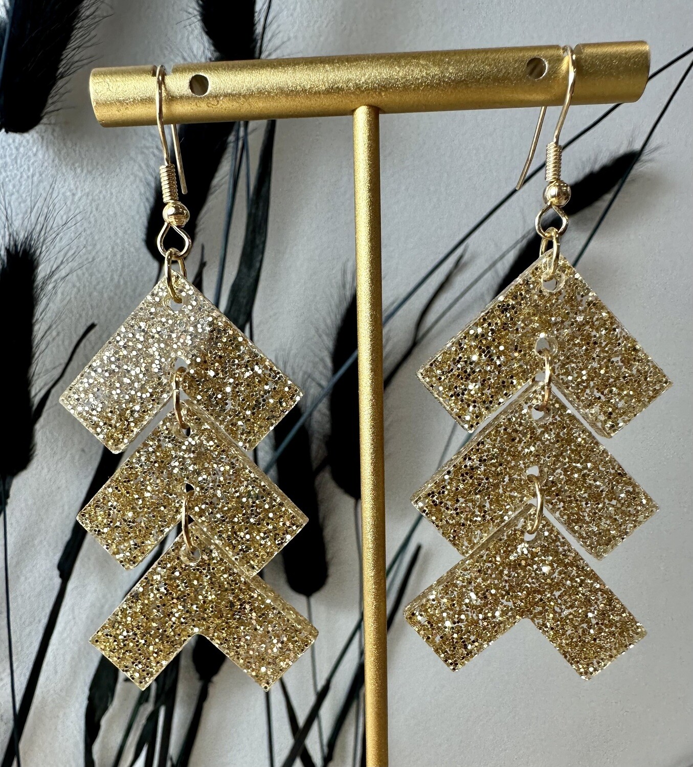 Zig zag - Soft Gold Glitters