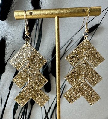 Zig zag - Soft Gold Glitters