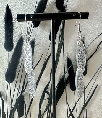 Small drop - Silver Glitter