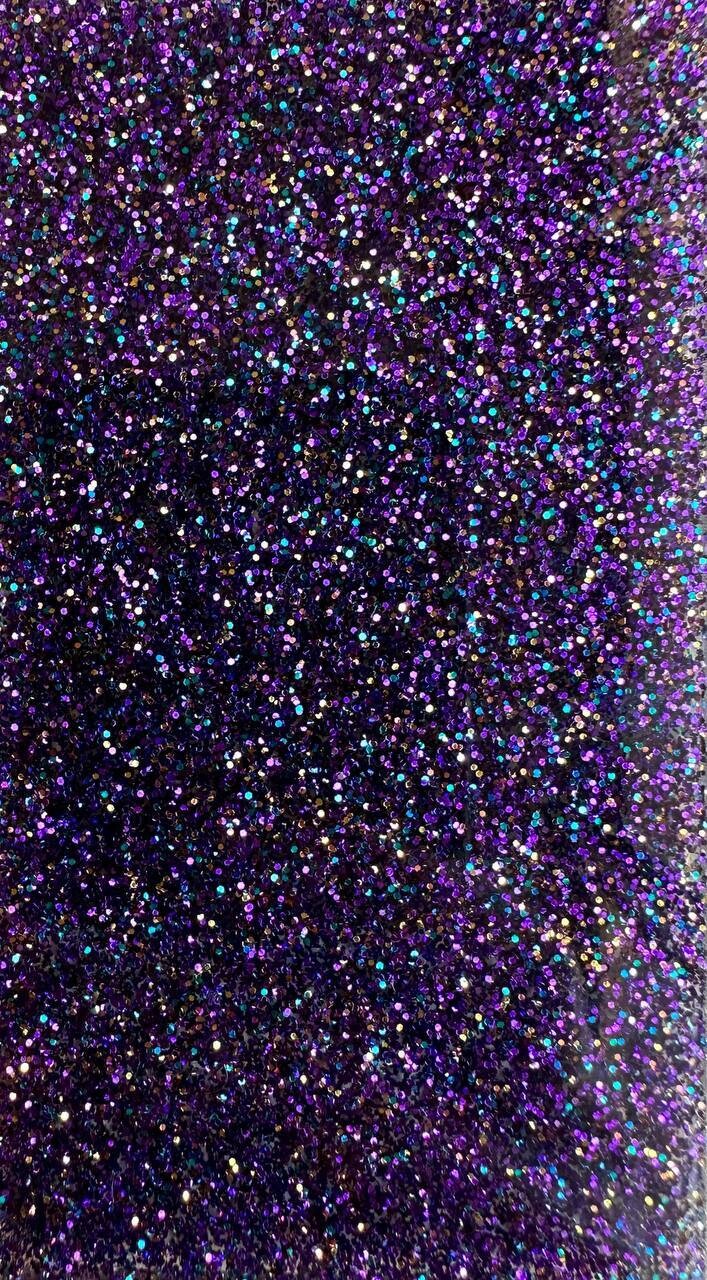 Flower &amp; ring - Multi color Purple Glitter