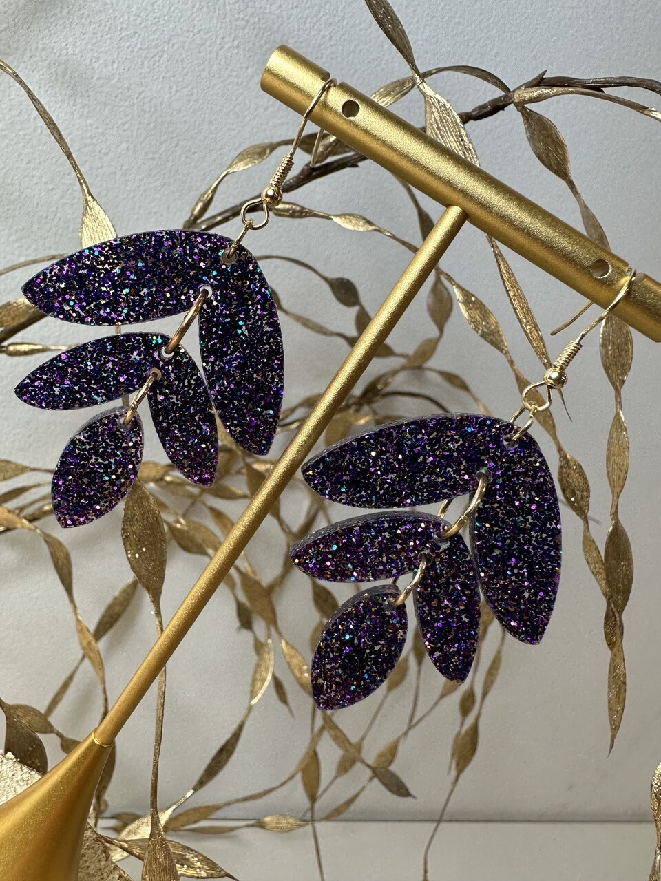 Spring  - Multi Color Purple Glitter