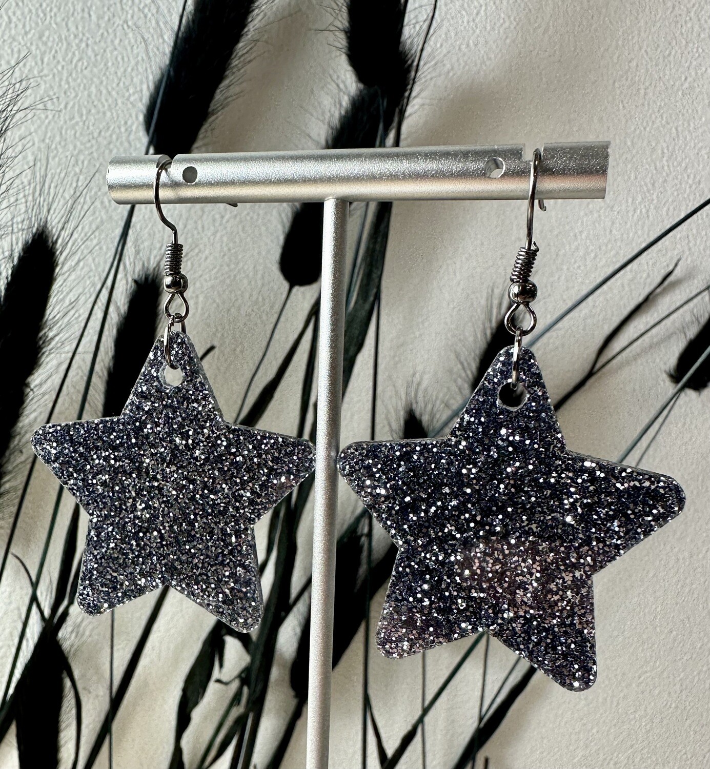 Big star - Grey Silver Glitters